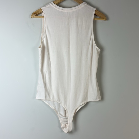 Knix SculptRib™ Cotton Tank Bodysuit In soft pink Size Large - Picture 4 of 9